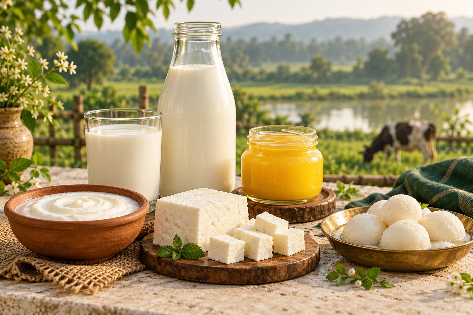 Illustrative dairy selection